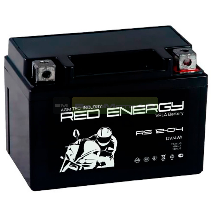 RS 1204 Red  Energy  Аккумуляторная   батарея ВелоМото40 Калуга