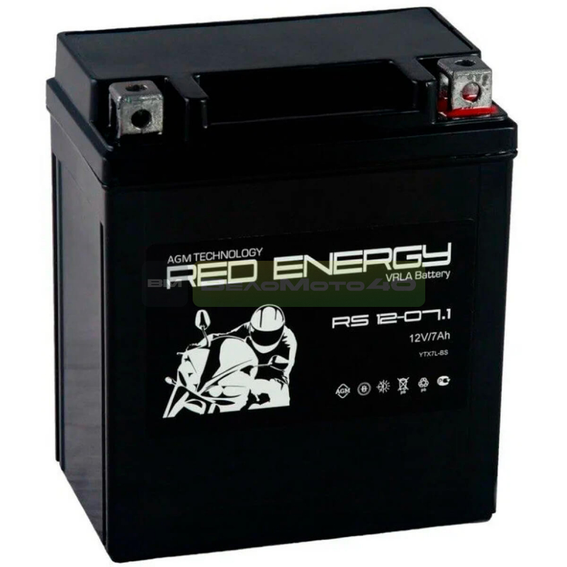 RS 1207.1 Red  Energy  Аккумуляторная   батарея ВелоМото40 Калуга