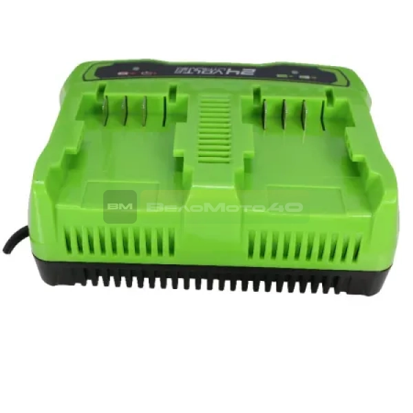 Устройство зарядное для 2-х аккумуляторов Greenworks G24X2UC2, 24V  арт.2931907 ВелоМото40 Калуга