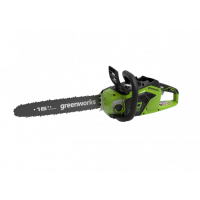 Пила цепная аккумуляторная GreenWorks  GD40CS18K2, 40V, 40 см, бесщеточная,  до 1,8 КВТ, с АКБ 2Ач и  арт.2005807UA ВелоМото40 Калуга