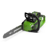 Пила цепная аккумуляторная GreenWorks  GD40CS18K2, 40V, 40 см, бесщеточная,  до 1,8 КВТ, с АКБ 2Ач и  арт.2005807UA ВелоМото40 Калуга