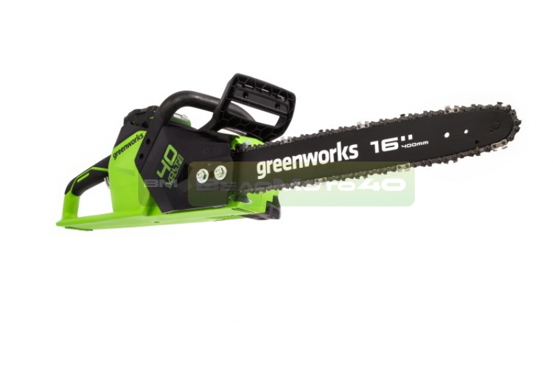 Пила цепная аккумуляторная GreenWorks  GD40CS18K2, 40V, 40 см, бесщеточная,  до 1,8 КВТ, с АКБ 2Ач и  арт.2005807UA ВелоМото40 Калуга