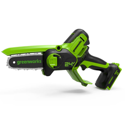 Мини-пила цепная аккумуляторная Greenworks (24V, 10см c 1хАКБ 2Ач и ЗУ) арт.2008207 ВелоМото40 Калуга