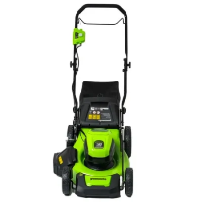 Газонокосилка аккумуляторная Greenworks Арт. 2514407UB, 40V, 46 см, бесщеточная, c 1хАКБ 2 Ач и ЗУ  арт.2514407UB ВелоМото40 Калуга