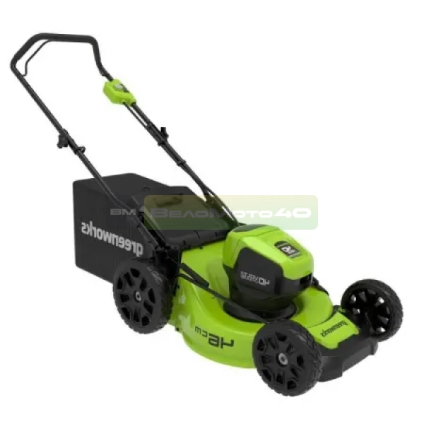 Газонокосилка аккумуляторная Greenworks Арт. 2514407UB, 40V, 46 см, бесщеточная, c 1хАКБ 2 Ач и ЗУ  арт.2514407UB ВелоМото40 Калуга