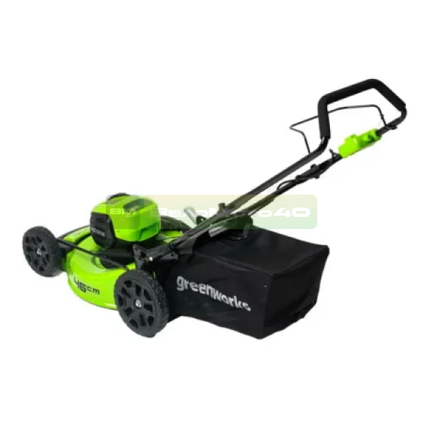 Газонокосилка аккумуляторная Greenworks Арт. 2514407UB, 40V, 46 см, бесщеточная, c 1хАКБ 2 Ач и ЗУ  арт.2514407UB ВелоМото40 Калуга
