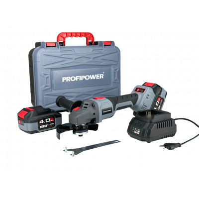 Аккумуляторная  УШМ  бесщеточная ProfiPower  MKDGA-V(Li-ion-2шт,4Ач,125 мм,0-8500  об/мин,З/У, ке) ВелоМото40 Калуга