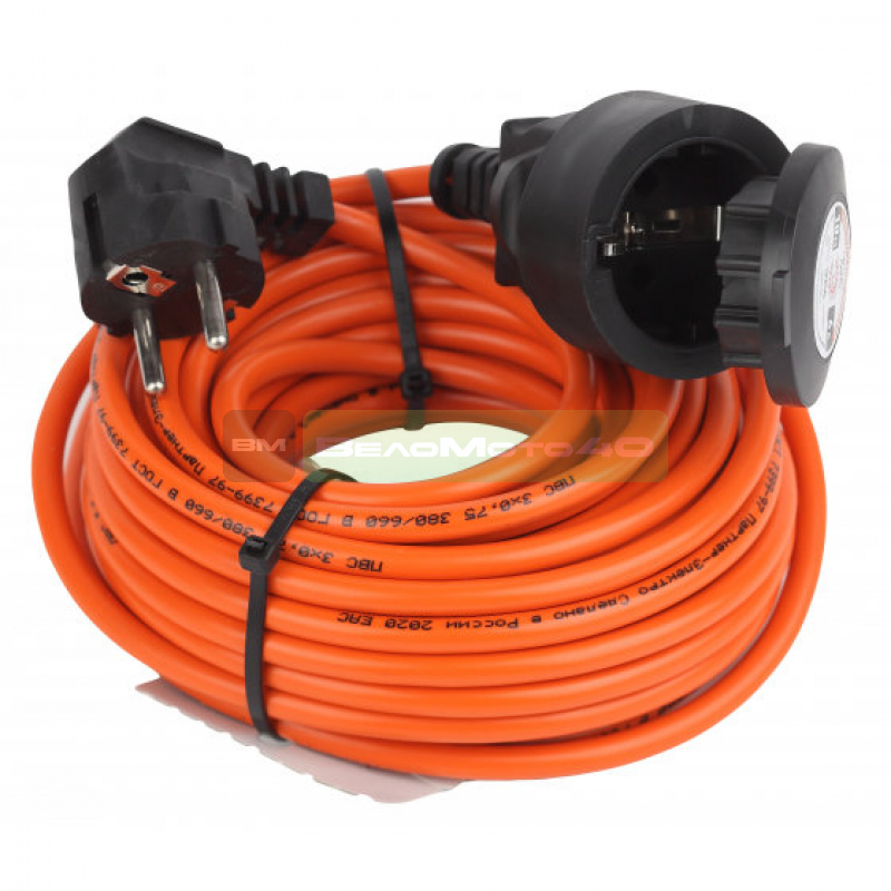 Удлинитель силовой UPx-1e-3x0.75-10m-IP44 в бухте c/з 1 гн 10м ПВС 3х0.75 Б046810 ВелоМото40 Калуга