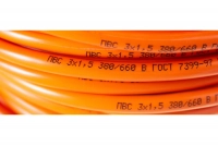 Удлинитель силовой UPx-1e-3x1.5-50m-IP44 в бухте c/з 1 гн 50м ПВС ВелоМото40 Калуга