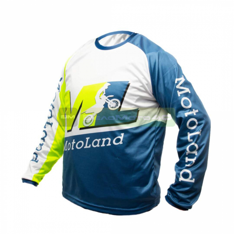 Джерси/футболка для мотокросса MotoLand Racing Team / GREEN (S) рекламная цена ВелоМото40 Калуга