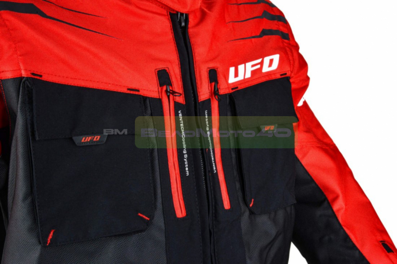 Куртка мото UFO #8 red (текстиль) (L) ВелоМото40 Калуга