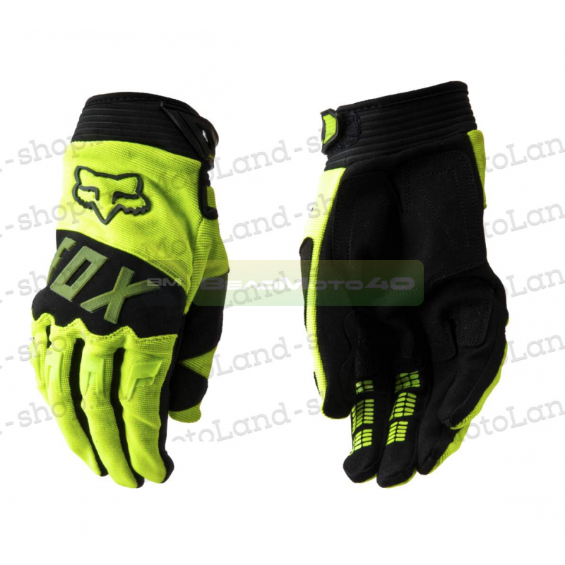 Перчатки мото FOX №11 Lemon green (L) мотокросс ВелоМото40 Калуга
