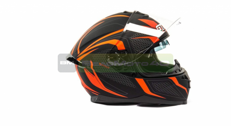 Шлем мото интеграл GTX 5672 #4 (XL) BLACK/RED GREY ВелоМото40 Калуга