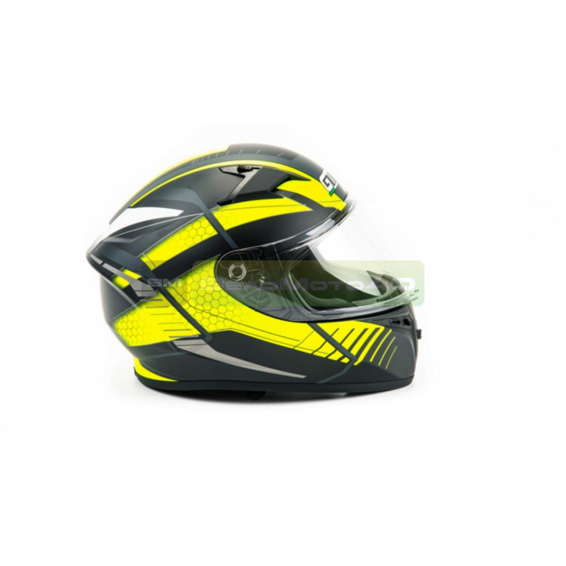 Шлем мото интеграл GTX 578 #1 (M) BLACK/YELLOW GREY ВелоМото40 Калуга