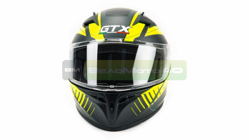 Шлем мото интеграл GTX 578 #1 (M) BLACK/YELLOW GREY ВелоМото40 Калуга