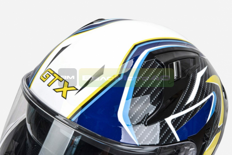 Шлем мото интеграл GTX 910SV #1 (L) BLUE-WHITE ВелоМото40 Калуга