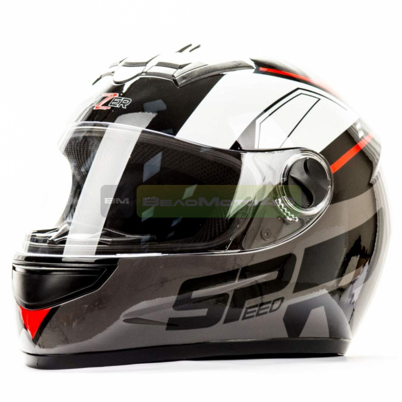 Шлем мото интеграл HIZER 523 #3 (S)  black ВелоМото40 Калуга