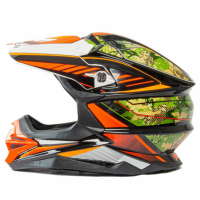 Шлем мото кроссовый HIZER J6803 #6 (XL) BLACK/ORANGE ВелоМото40 Калуга