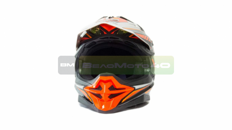 Шлем мото кроссовый HIZER J6803 #6 (XL) BLACK/ORANGE ВелоМото40 Калуга