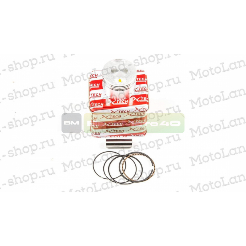 Поршень в сборе 152FMH (палец 14мм) 110-125см3 D=52,4 X-TECH ВелоМото40 Калуга