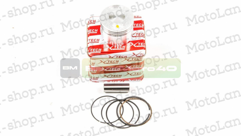 Поршень в сборе 152FMH (палец 14мм) 110-125см3 D=52,4 X-TECH ВелоМото40 Калуга