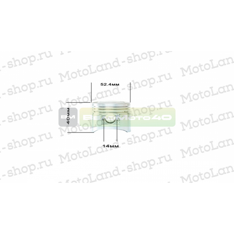 Поршень в сборе 152FMI (52,4*55,5) 110см3 ВелоМото40 Калуга