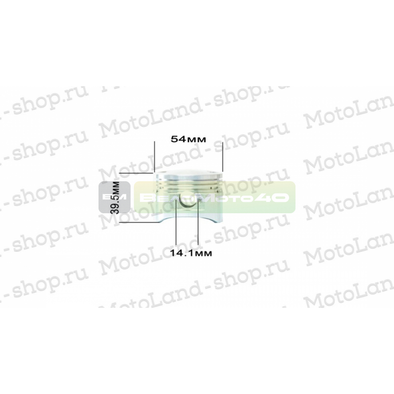 Поршень в сборе 154FMH (54*54) 125см3 ВелоМото40 Калуга