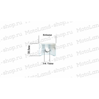 Поршень в сборе 154FMH (54*54) 125см3 ВелоМото40 Калуга