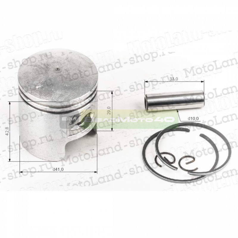 Поршень в сборе TB50 d41 ВелоМото40 Калуга