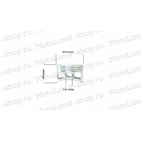 Поршень в сборе W150 155см3 D=60 ZS ВелоМото40 Калуга