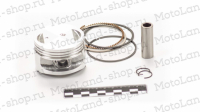 Поршень в сборе W190 4V (4х клапанный) 190см3 D=62 ZS ВелоМото40 Калуга