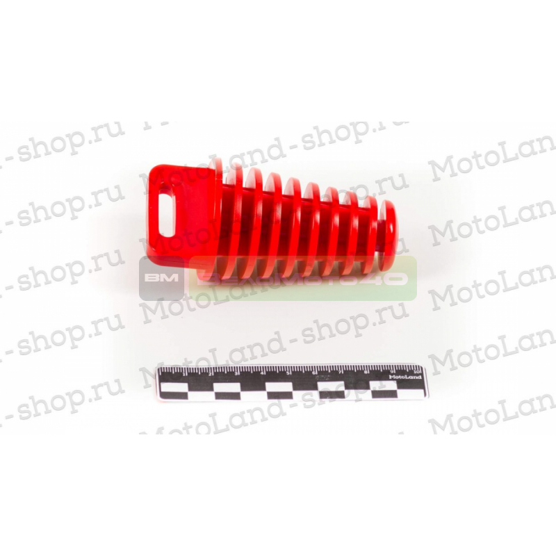 Пробка глушителя резиновая красная ВелоМото40 Калуга