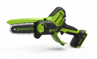 Цепная мини пила аккумуляторная Greenworks Арт. 2008207, 24V, 10см, без АКБ и ЗУ арт.2008207 ВелоМото40 Калуга