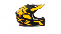 Шлем мото кроссовый GTX 633 #5 (L) BLACK/FLUO ORANGE ВелоМото40 Калуга