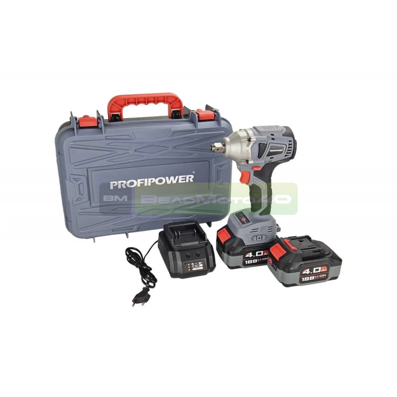 Аккумуляторный винтовертбеcщеточный импульсный ProfiPower MKDTD-18V(Li-ion-2шт, 4.0Ач, З/У speed, кейс), шт, E0082, 20 ВелоМото40 Калуга