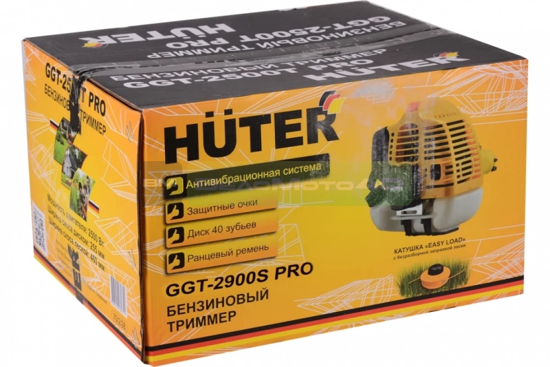 Бензиновый триммер GGT-2900S PRO (с антивибрационной системой) Huter, шт ВелоМото40 Калуга