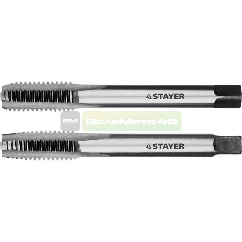 STAYER M10 х 1.5, 2 шт, комплект метчиков (28025-10-1.5-H2) ВелоМото40 Калуга