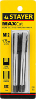 STAYER M12 х 1.75, 2 шт, комплект метчиков (28025-12-1.75-H2) ВелоМото40 Калуга