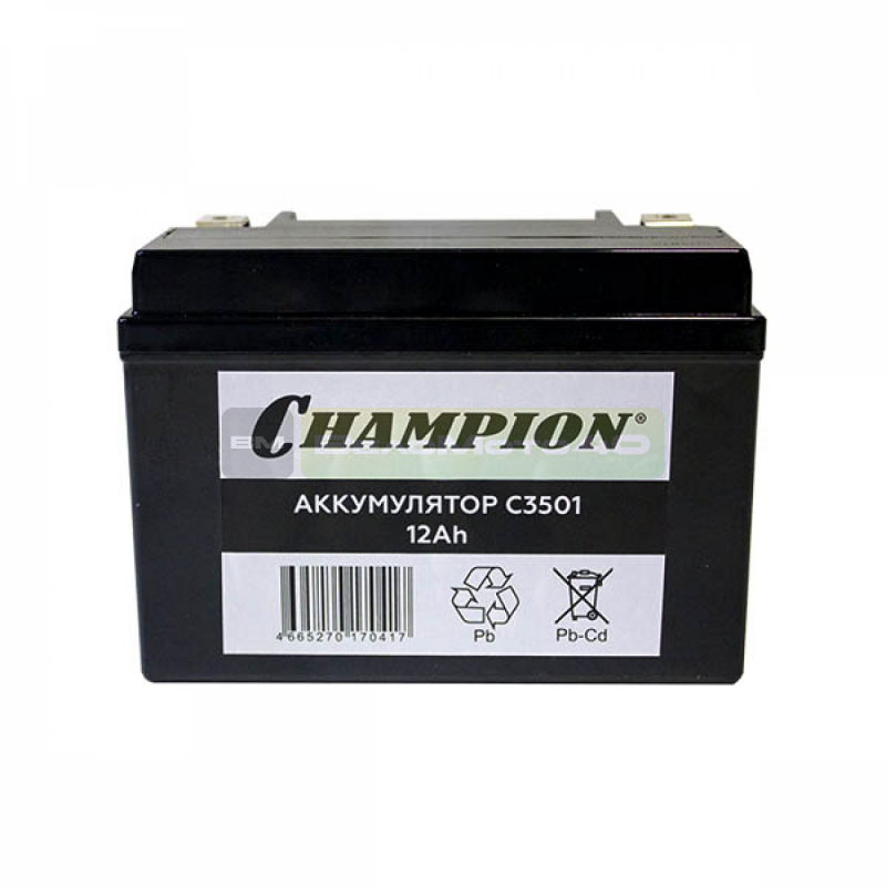 Аккумулятор CHAMPION GG4800 7000 7200 7500 (12V 12Ah 150/130/85мм) ВелоМото40 Калуга