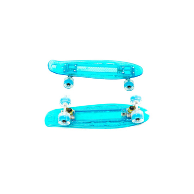 Скейтборд KROSTEK 22" пластик PC22 #5 / BLUE / LED ВелоМото40 Калуга