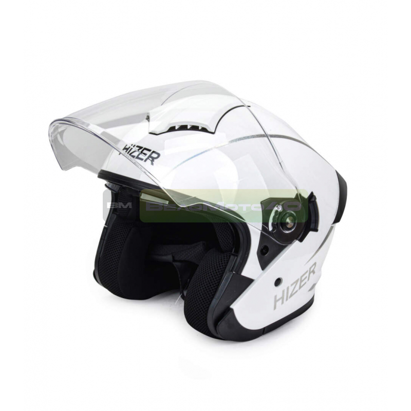 Шлем мото кроссовый HIZER 250 2(L) white ВелоМото40 Калуга