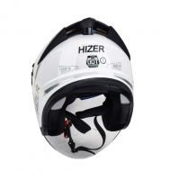 Шлем мото кроссовый HIZER 250 2(L) white ВелоМото40 Калуга