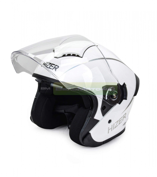 Шлем мото кроссовый HIZER 250 2(L) white ВелоМото40 Калуга