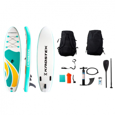 Sup-board двухслойный №4 Light Blue/Yellow (10.6FT) ВелоМото40 Калуга