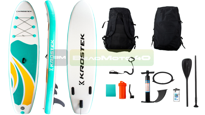 Sup-board двухслойный №4 Light Blue/Yellow (10.6FT) ВелоМото40 Калуга