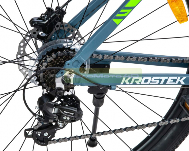 Велосипед 29" KROSTEK LEVEL 2702 (рама 19'') синий-зеленый ВелоМото40 Калуга
