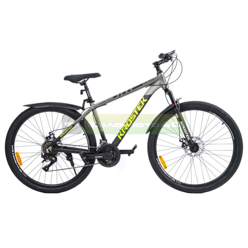 Велосипед 27.5" KROSTEK LEVEL 2701 (рама 19'') серый ВелоМото40 Калуга