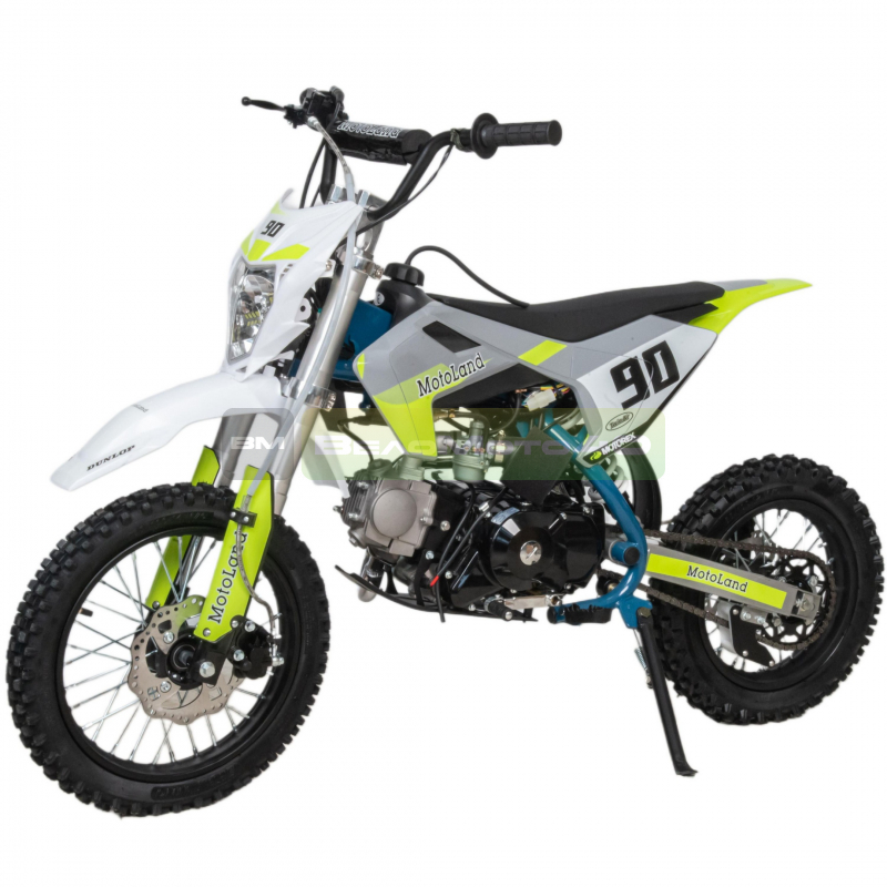 Питбайк  Motoland TCX125 E 14/12 +фара зеленый ВелоМото40 Калуга