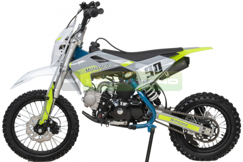Питбайк  Motoland TCX125 E 14/12 +фара зеленый ВелоМото40 Калуга