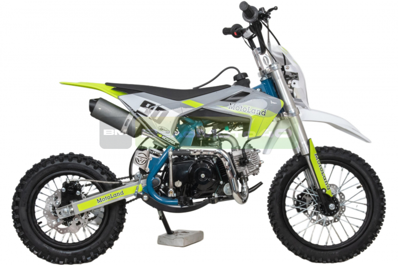 Питбайк  Motoland TCX125 E 14/12 +фара зеленый ВелоМото40 Калуга
